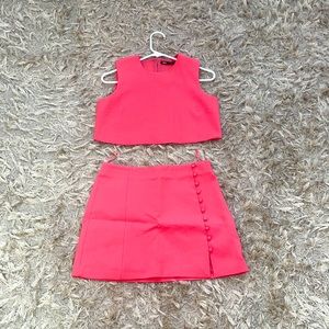 NWOT Zara matching pink set